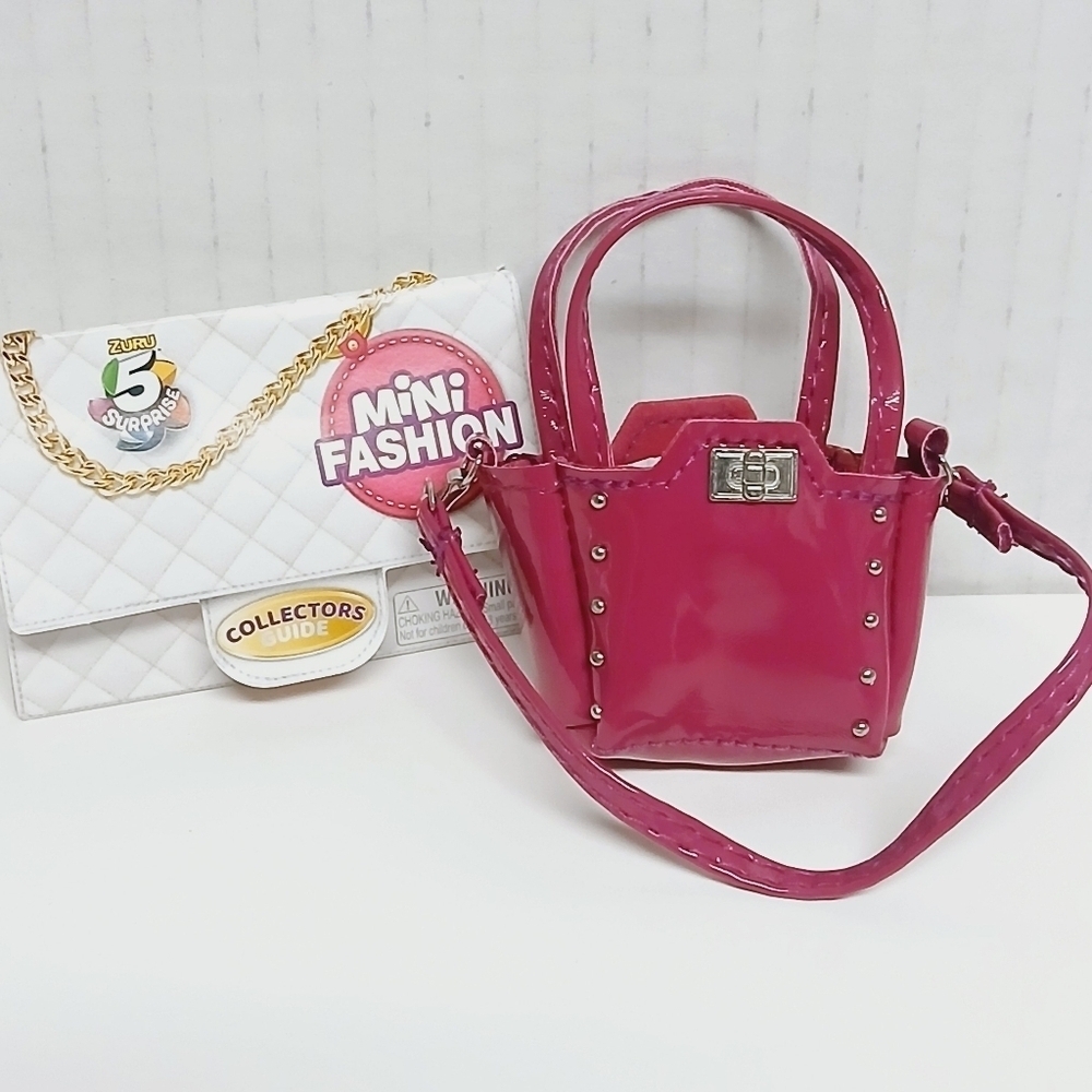 Zuru 5 Surprise Mini Fashion Series 1 Magenta Colored Purse